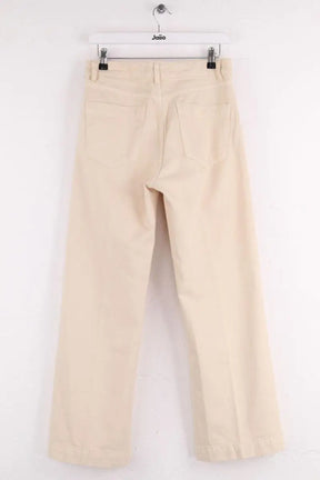 Jean large Pomandère Beige en Coton