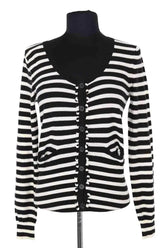Cardigan Sonia Rykiel Blanc en Synthétique, taille S - Seconde Main