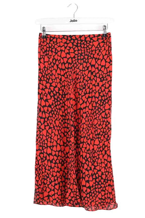 Jupe Réalisation Rouge en Soie, taille S - Seconde Main