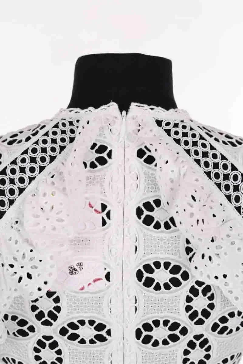 Robe Sandro Blanc en Coton