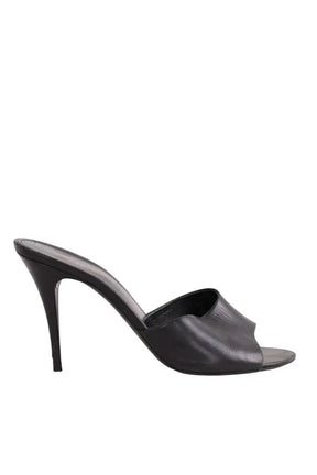 Talons Saint Laurent Noir en Cuir, taille 38 - Seconde Main