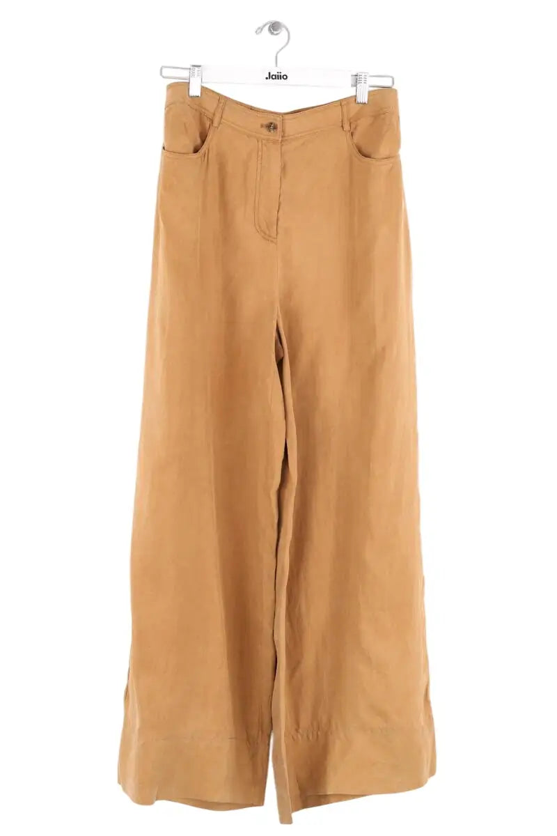Pantalon Alberta Ferretti Camel en Synthétique, taille L - Seconde Main