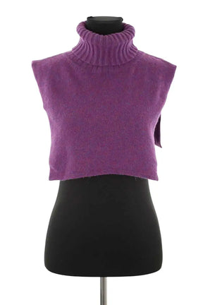 Col Soeur Violet en Laine, taille TU - Seconde Main