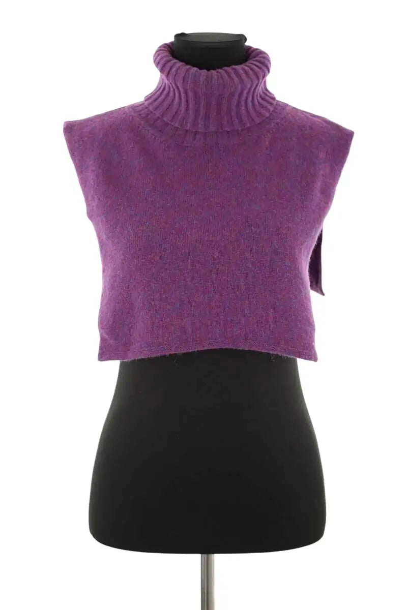 Col Soeur Violet en Laine, taille TU - Seconde Main