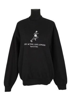 Sweatshirt Sporty & Rich  Noir