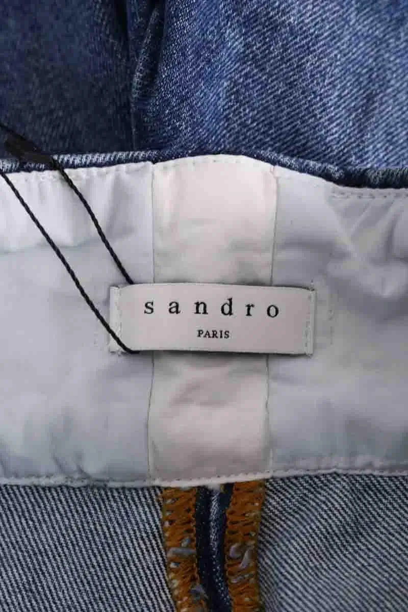 Mini short Sandro Bleu en Coton