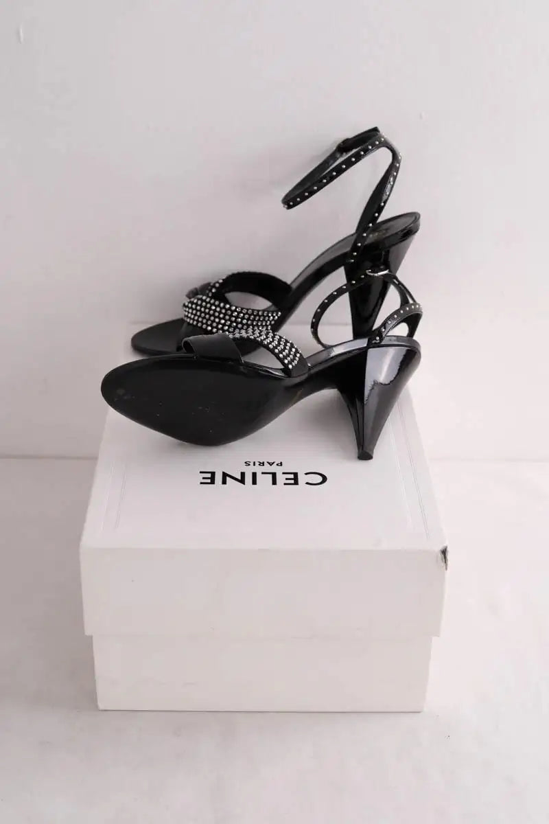 Talons Celine Noir en Cuir verni