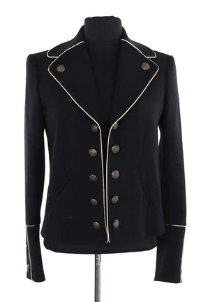 Blazer The Kooples Noir en Synthétique, taille XXS - Seconde Main