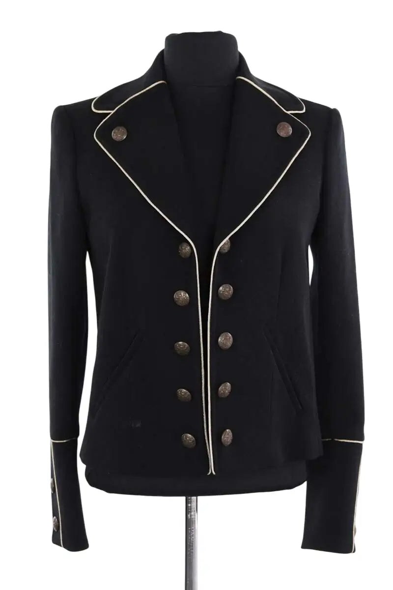 Blazer The Kooples Noir en Synthétique, taille XXS - Seconde Main