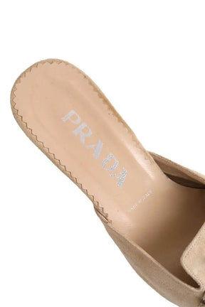 Talons Prada Beige en Daim