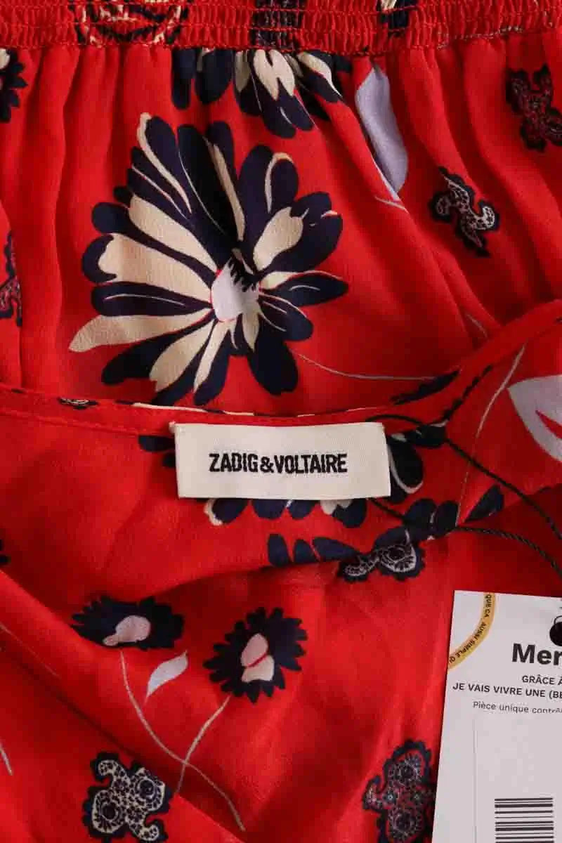 Robe Zadig & Voltaire Rouge en Soie