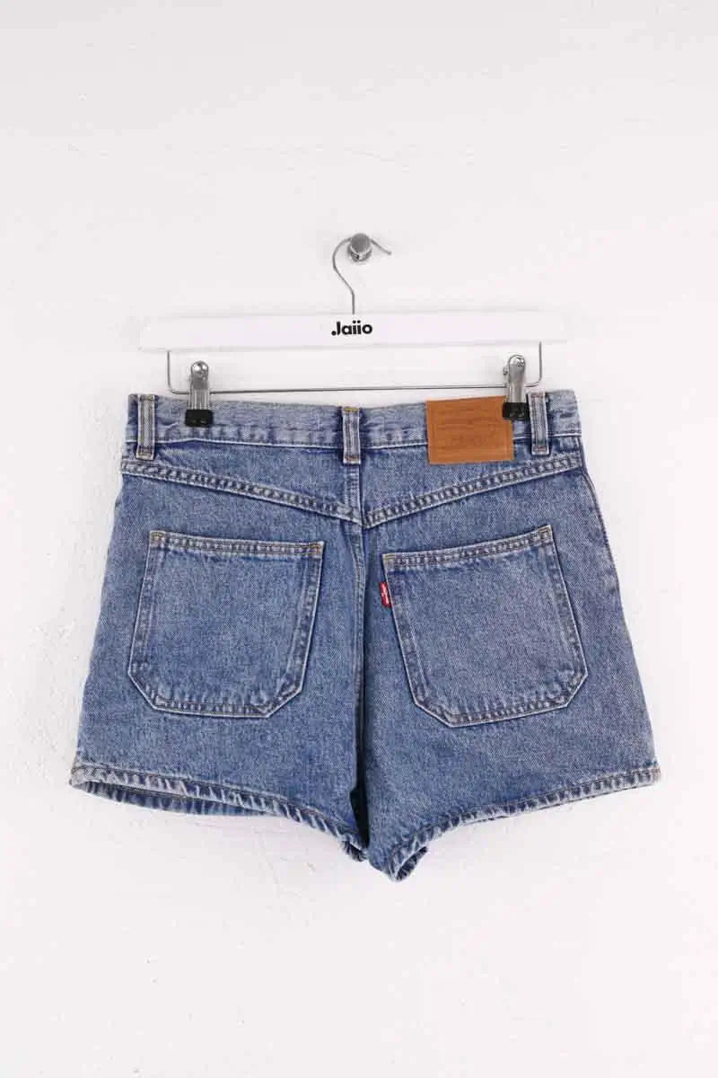 Mini short Levi's 80's mom short Bleu en Coton