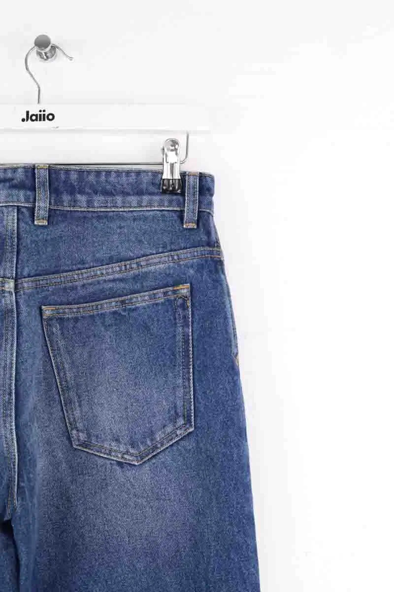 Jean large Paco Rabanne Bleu en Coton