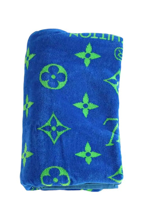 Serviette de plage Louis Vuitton Bleu en  - Seconde Main