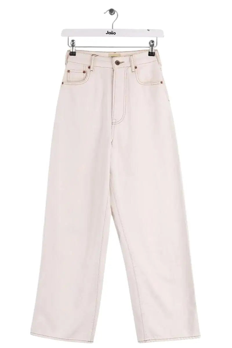 Jean droit Bellerose Beige en Coton, taille S - Seconde Main