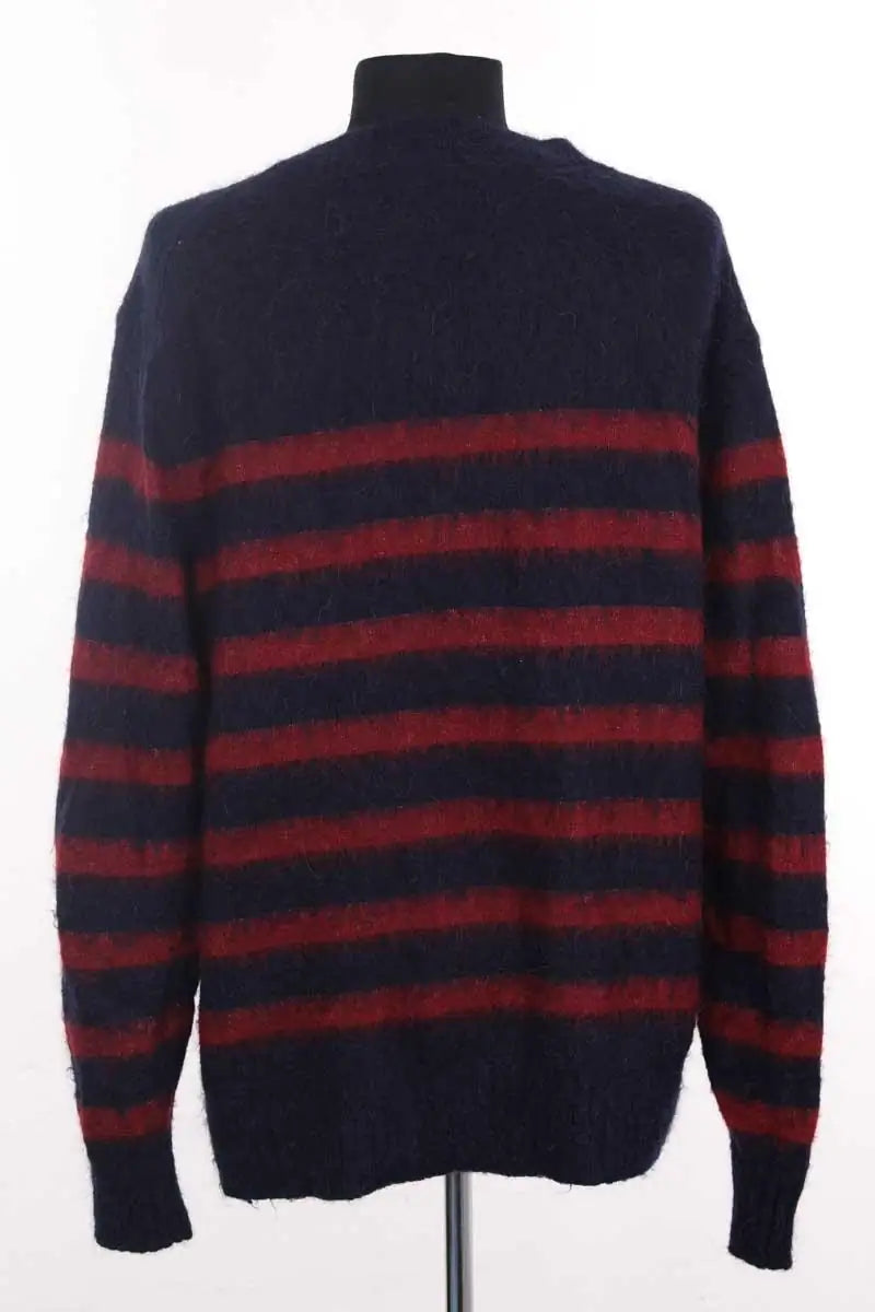 Pull rayé rouge et Tommy Hilfiger Bleu en Synthétique