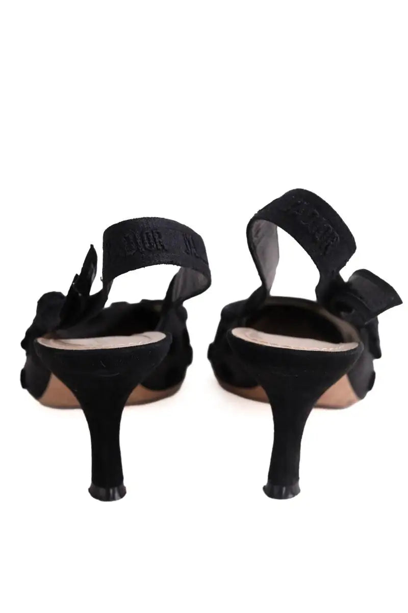 Talons Dior J'adior Noir en Tissu