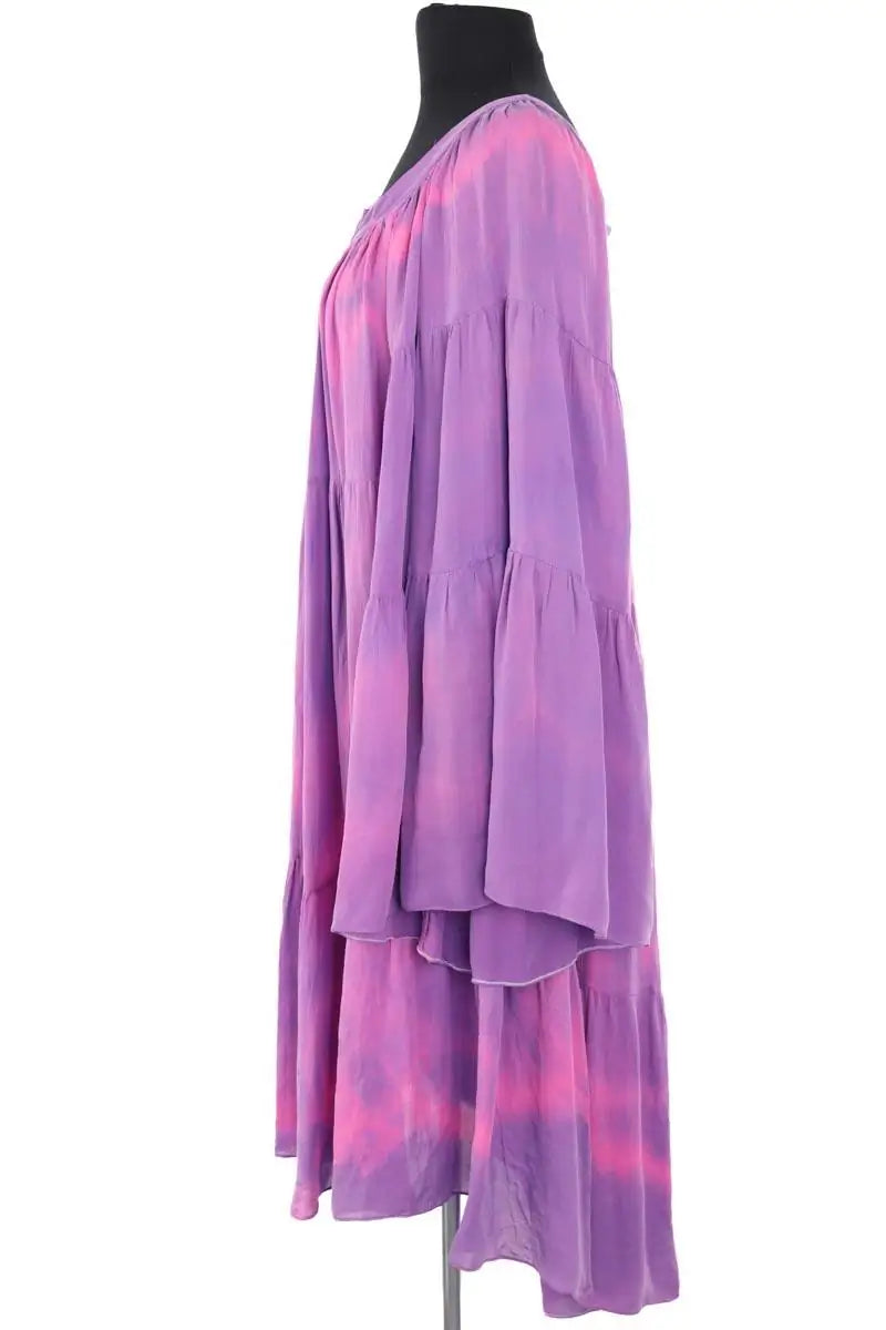 Robe Balmain Violet en Soie