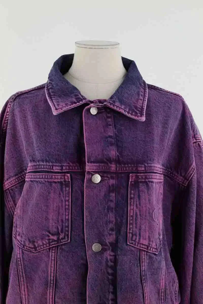 Veste Calvin Klein Violet en Coton