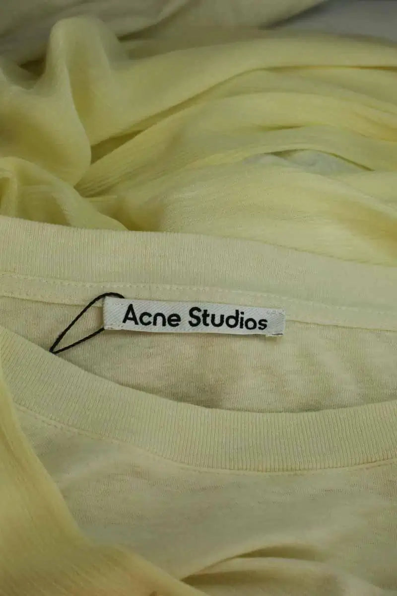Robe Acne Studios Jaune en Viscose