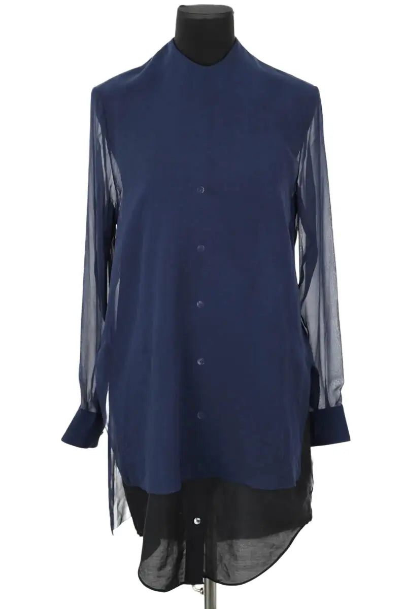 Robe Acne Studios Marine en Soie, taille S - Seconde Main