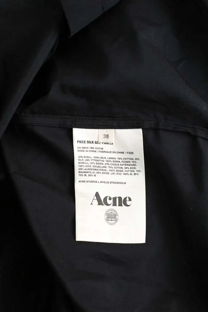 Robe Acne Studios Marine en Soie