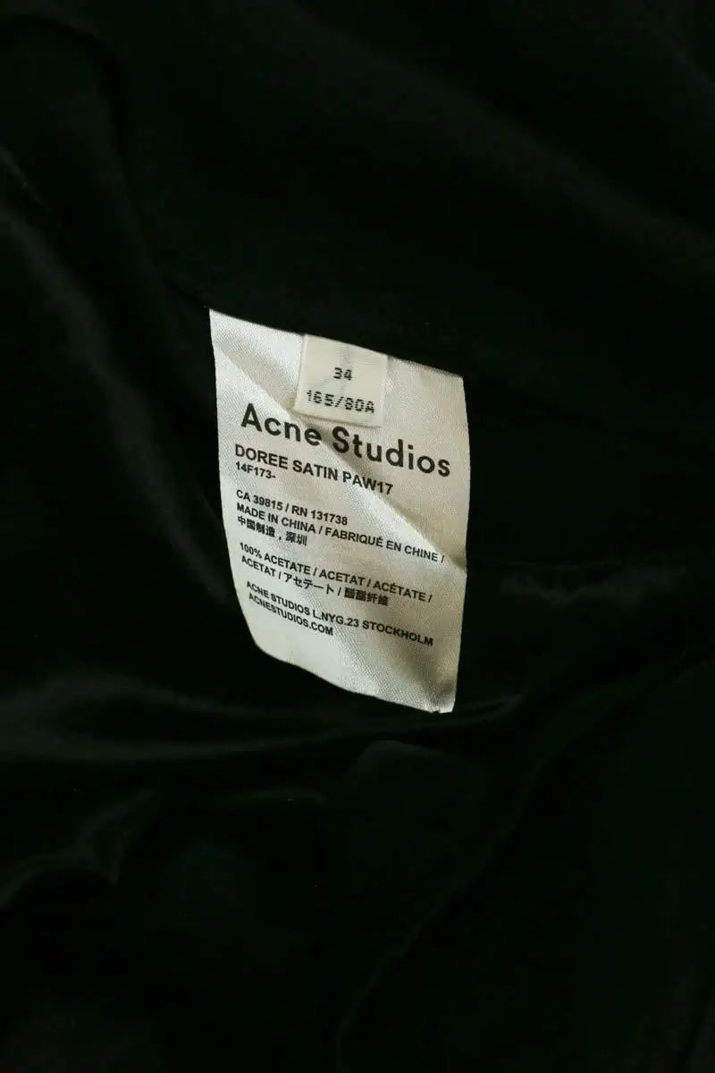 Robe Acne Studios Noir en Synthétique