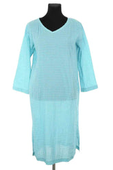 Robe Agnès B. Bleu en Coton, taille M - Seconde Main