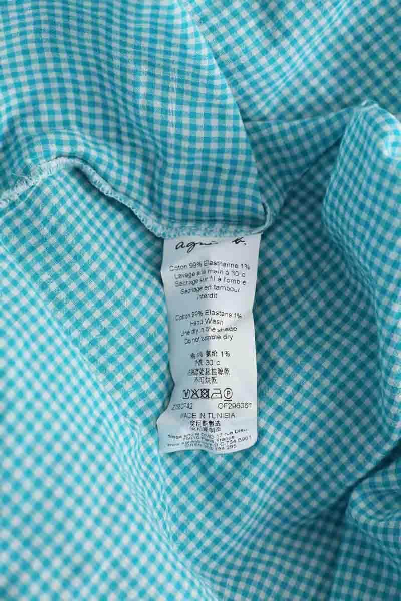 Robe Agnès B. Bleu en Coton