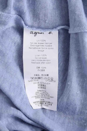 Robe Agnès B. Bleu en Lin