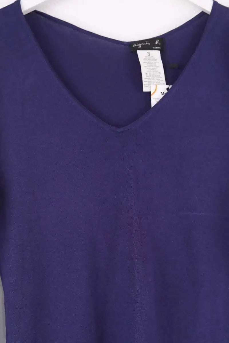 Robe Agnès B. Bleu en Soie