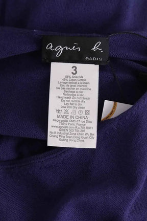 Robe Agnès B. Bleu en Soie