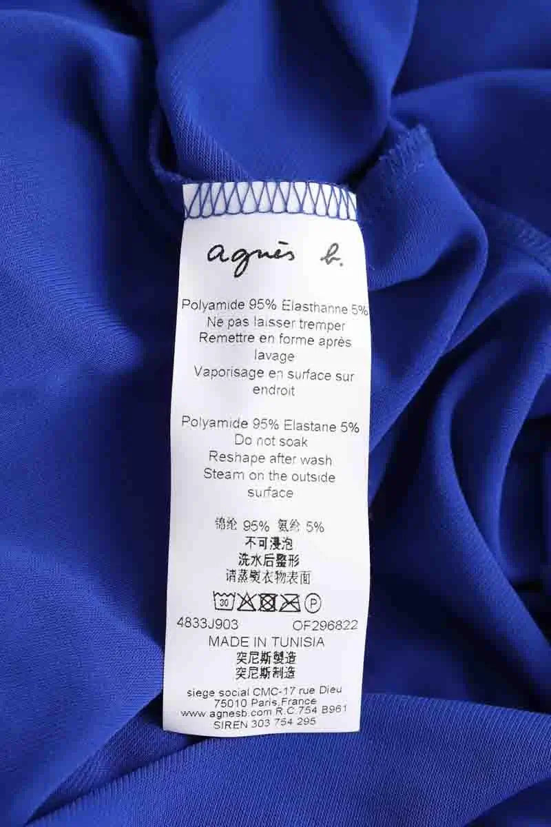 Robe Agnès B. Bleu en Synthétique
