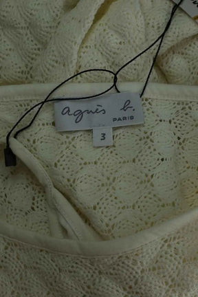 Robe Agnès B. Ecru en Synthétique