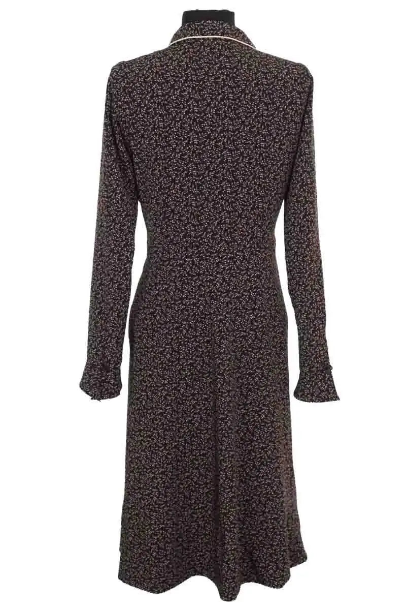 Robe Agnès B. Marron en Synthétique