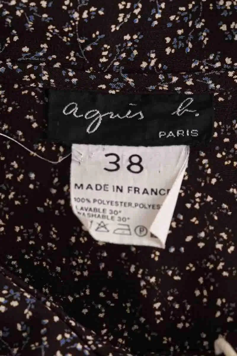 Robe Agnès B. Marron en Synthétique