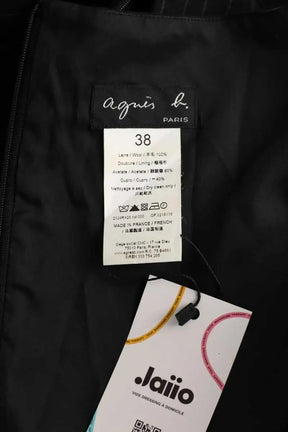 Robe Agnès B. Noir en Laine