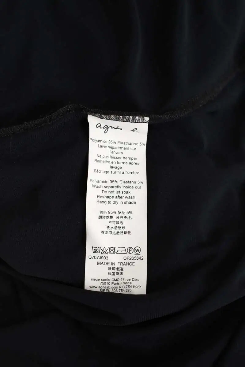 Robe Agnès B. Noir en Polyamide