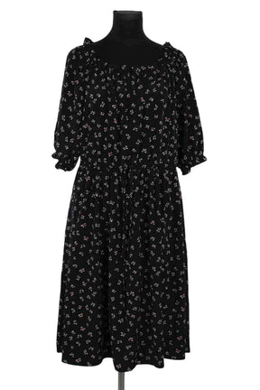 Robe Agnès B. Noir en Polyester, taille L - Seconde Main