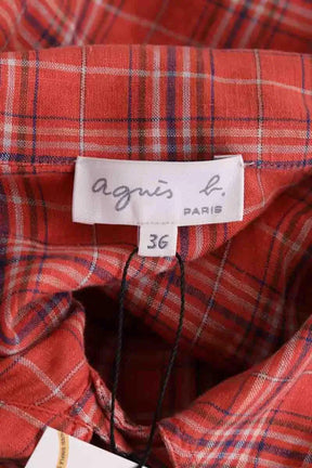 Robe Agnès B. Orange en Lin