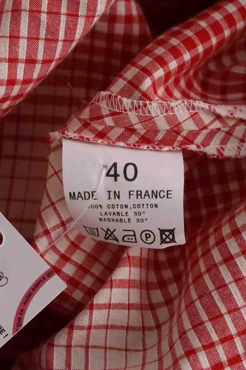 Robe Agnès B. Rouge en Coton