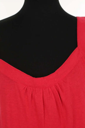 Robe Agnès B. Rouge en Coton