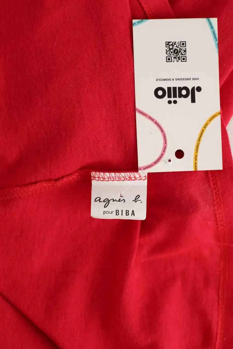 Robe Agnès B. Rouge en Coton