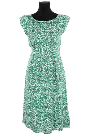 Robe Agnès B. Vert en Viscose, taille S - Seconde Main