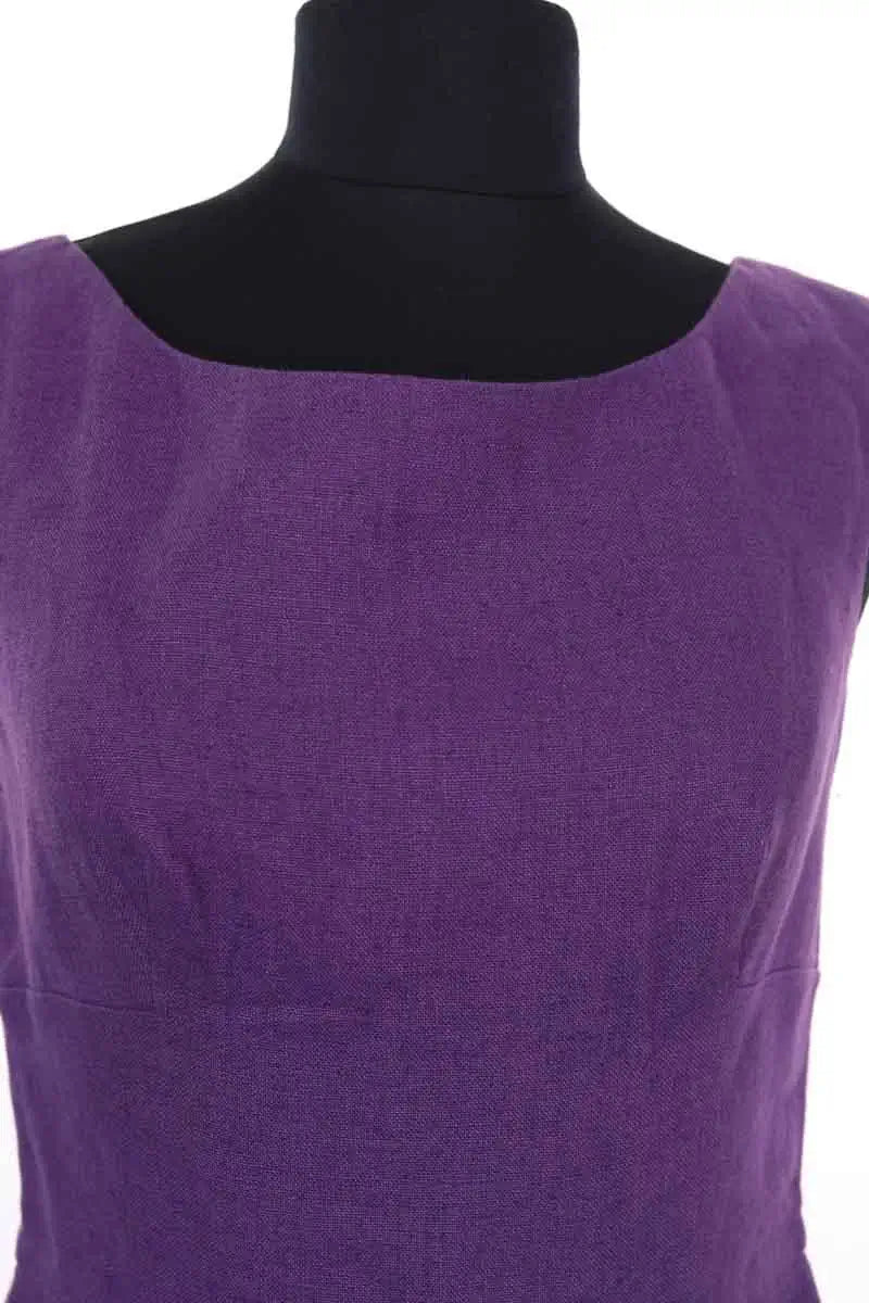 Robe Agnès B. Violet en Lin