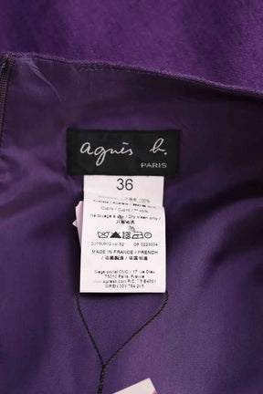 Robe Agnès B. Violet en Lin