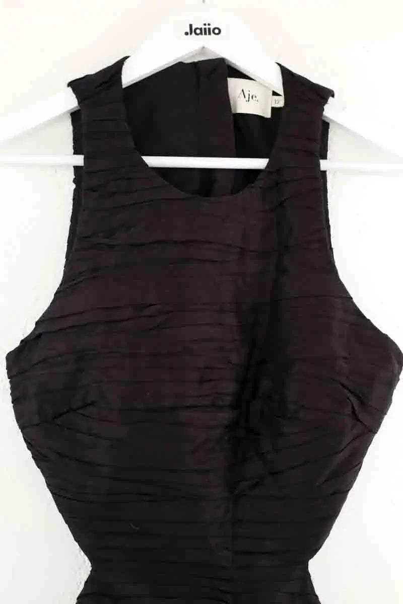 Robe Aje Noir en Viscose