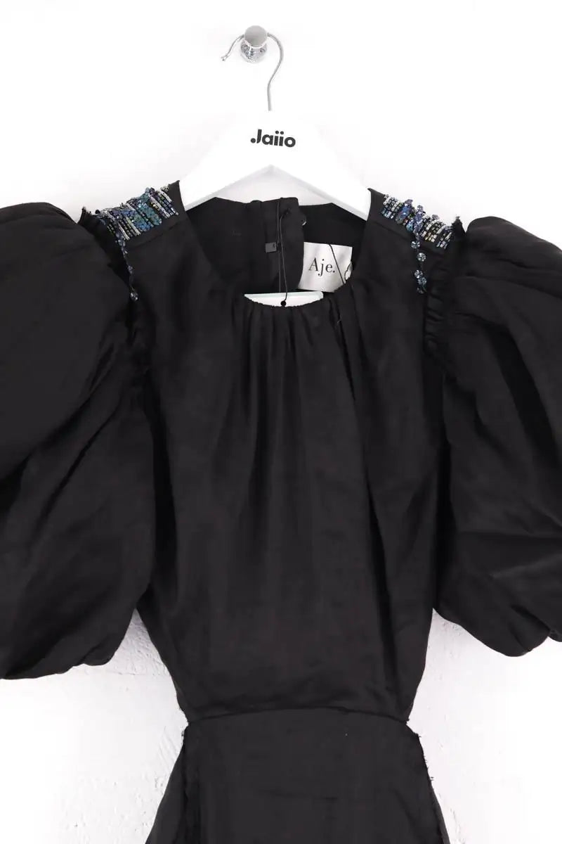Robe Aje Relic beaded midi dress Noir en Viscose