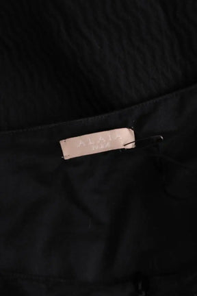 Robe Alaïa Alveole Noir en Coton