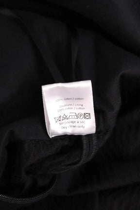 Robe Alaïa Alveole Noir en Coton